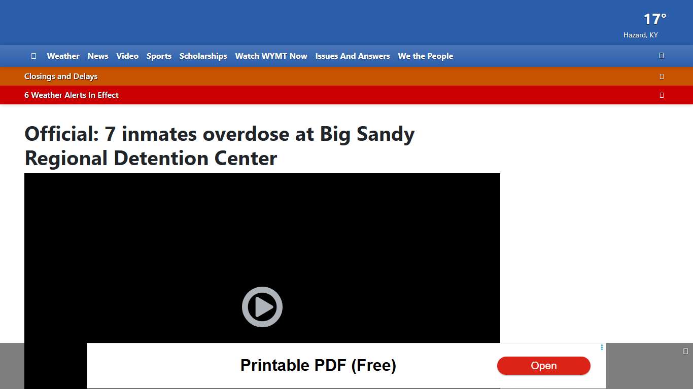 Official: 7 inmates overdose at Big Sandy Regional Detention Center